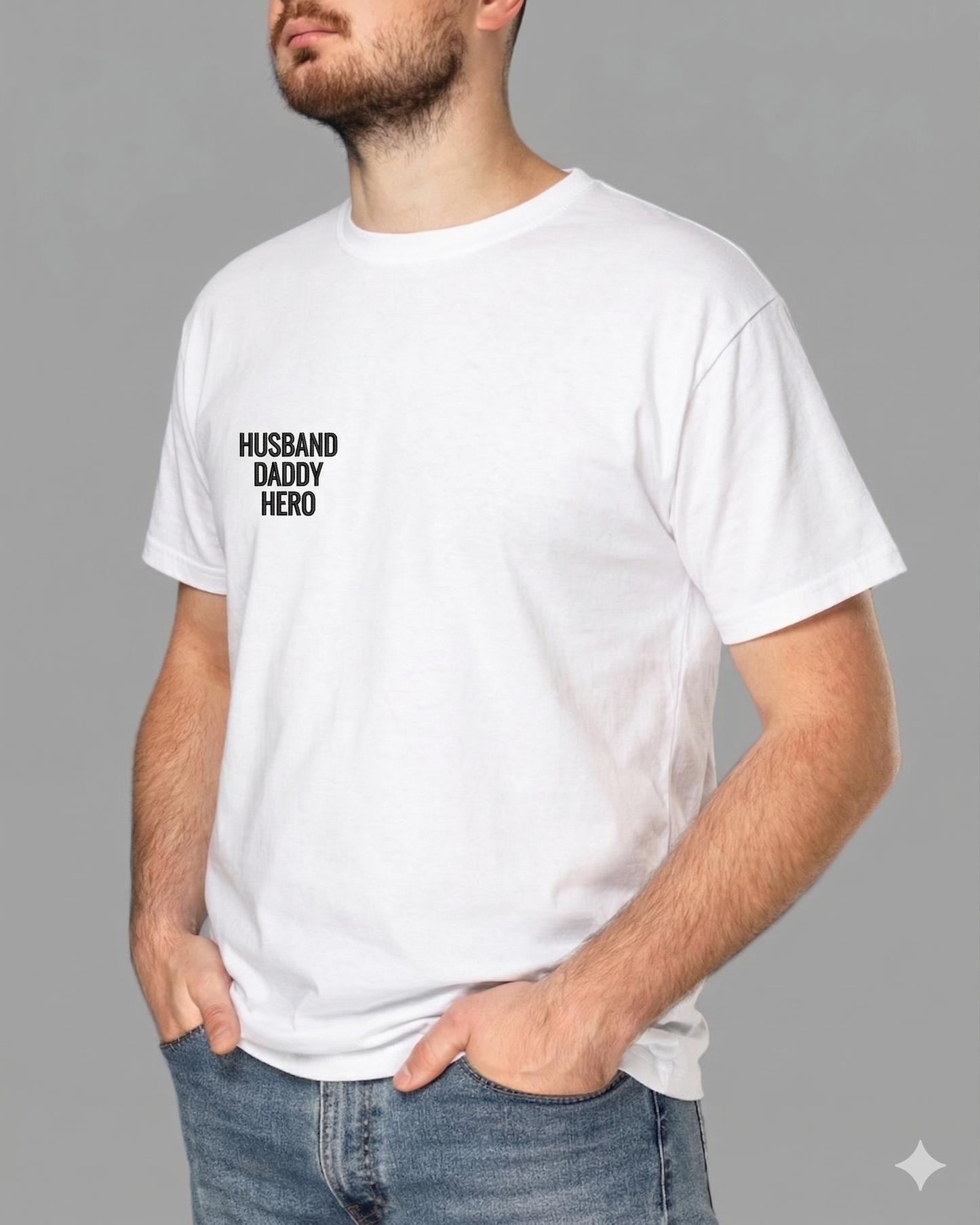 Тениска HUSBAND DADDY HERO